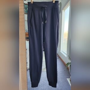 lululemon athletica Black Jogger with Gold Aglet